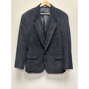 VTG David‎ Taylor Corduroy Blazer Mens Size 40S Brown Sport Coat 100% Cotton